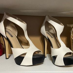 Color Block Platform Heels Size 10